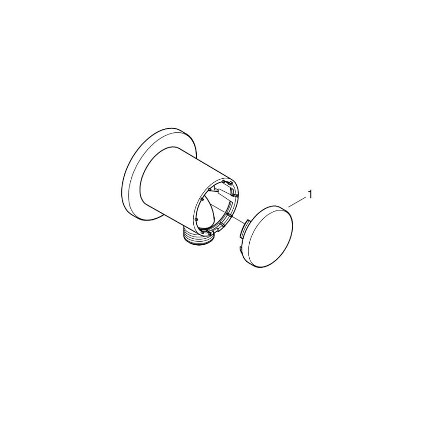 GROHE 26963001 - Attacco a parete VITALIO UNIVERSAL 12” cromo lucido