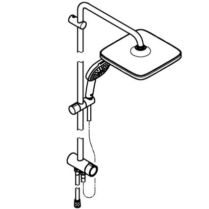 GROHE 26986001 - Système de douche VITALIO COMFORT 250 chrome brillant
