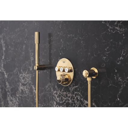 GROHE 27057GL0 - Coude mural RAINSHOWER doré