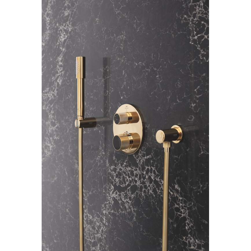 GROHE 27057GL0 - Coude mural RAINSHOWER doré