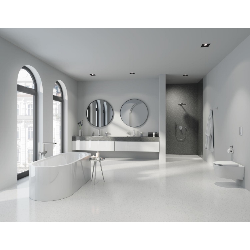 GROHE 27074DC0 - Supporto da parete per doccia RAINSHOWER in acciaio inox