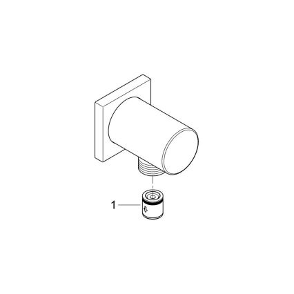 GROHE 27076000 - RAINSHOWER Wandanschlussbogen, glänzender Chrom