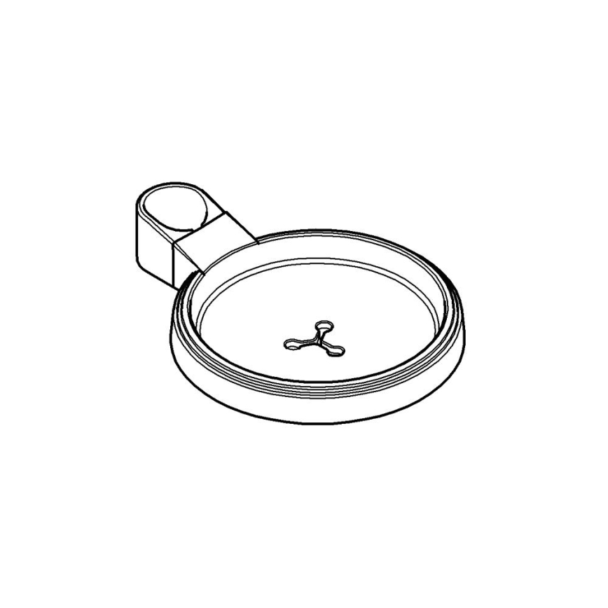 GROHE 27206000 - Porte-savon RELEXA pour barre de douche Ø 22 ou 25 mm transparent