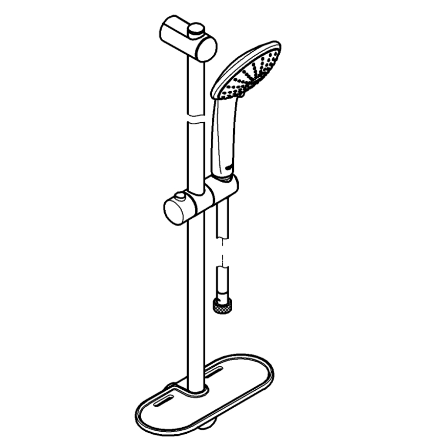 GROHE 27227001 - Ensemble de douche EUPHORIA 900 mm chrome brillant