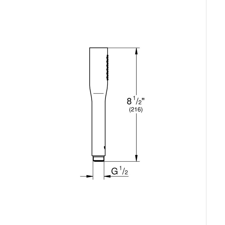 GROHE 27400000 - Douchette EUPHORIA COSMOPOLITAN Stick 216 mm chromé brillant