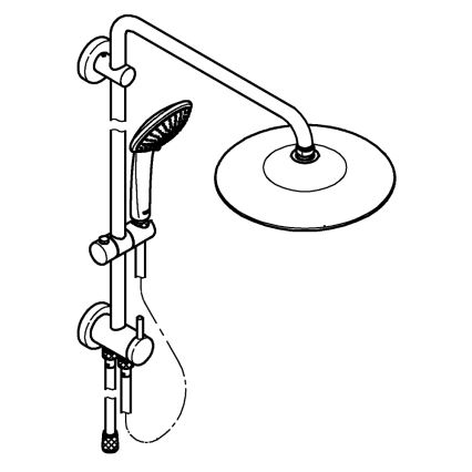 GROHE 27421002 - Duschsystem EUPHORIA 260 glänzender Chrom