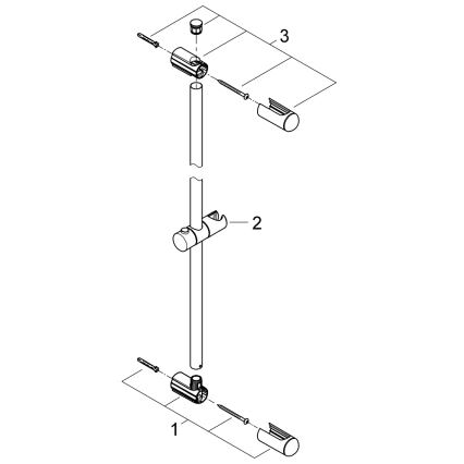GROHE 27500000 - Asta doccia EUPHORIA 900 mm cromo lucido