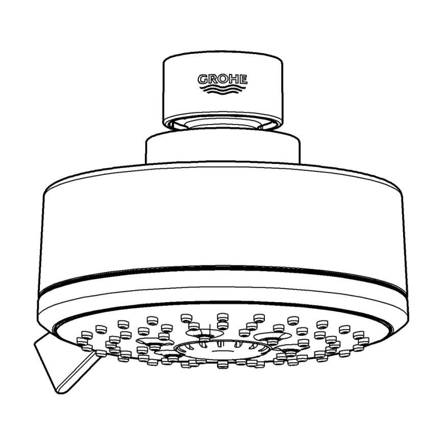 GROHE 27591001 - Soffione doccia TEMPESTA COSMOPOLITAN 100, 100 mm, cromo lucido