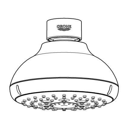 GROHE 27606001 - Soffione doccia NEW TEMPESTA 100 100 mm cromo lucido