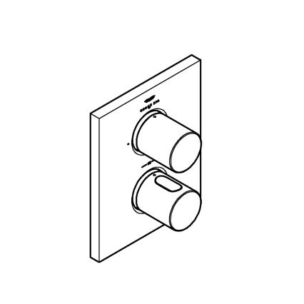 GROHE 27618000 - Thermostat-Abdeckkappe GROHTHERM F, glänzender Chrom
