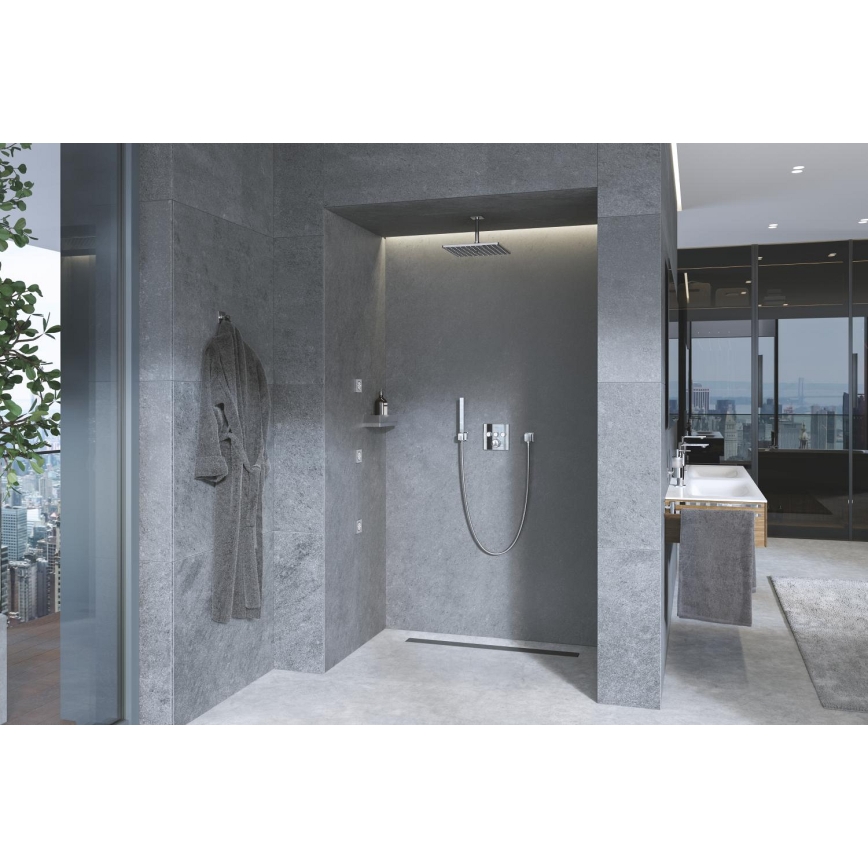 GROHE 27693000 - Support mural pour douchette EUPHORIA CUBE chromé brillant