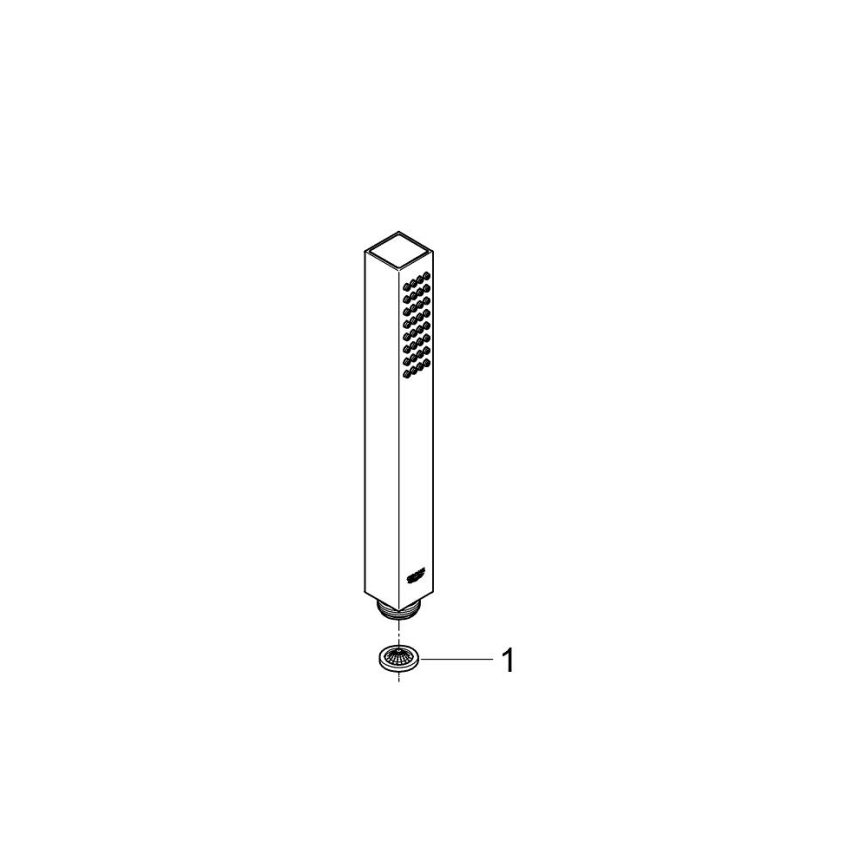 GROHE 27698000 - Douchette à main EUPHORIA CUBE, chrome brillant