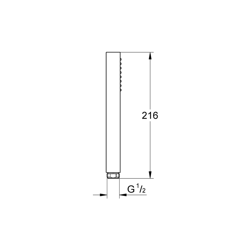 GROHE 27699000 - Handbrause EUPHORIA CUBE STICK glänzender Chrom