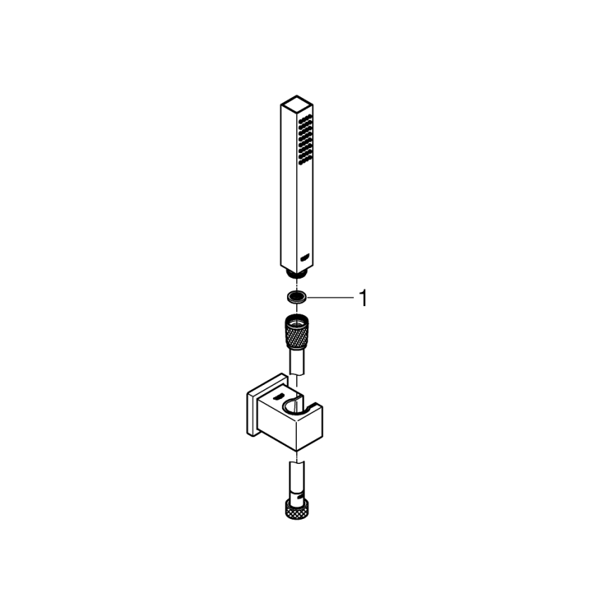 GROHE 27703000 - Set doccia VITALIO START 100, 1 getto, 1250 mm, cromo lucido