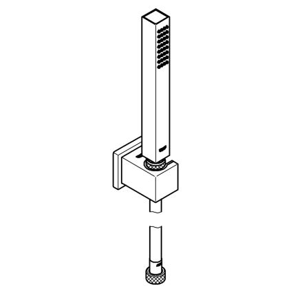 GROHE 27703000 - Set doccia VITALIO START 100, 1 getto, 1250 mm, cromo lucido