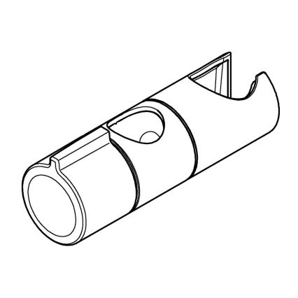 GROHE 27723001 - Support coulissant VITALIO UNIVERSAL pour barre de douche Ø 22 mm, chromé