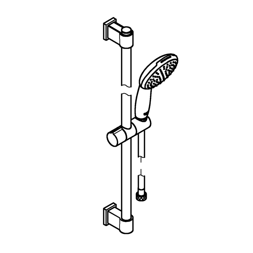 GROHE 27942001 - Set doccia VITALIO START 110 600 mm cromo lucido