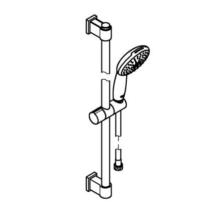 GROHE 279482431 - Set doccia VITALIO START 110 600 mm nero