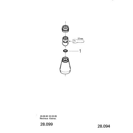 GROHE 28094000 - Kopfbrause 50 mm glänzender Chrom