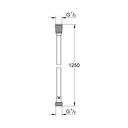 GROHE 28362DA0 - Flexible de douche SILVERFLEX 1250 mm cuivré