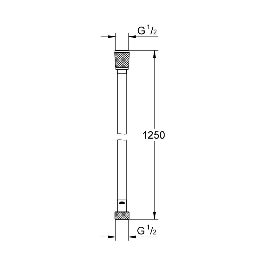 GROHE 28362DA0 - Flexible de douche SILVERFLEX 1250 mm cuivré