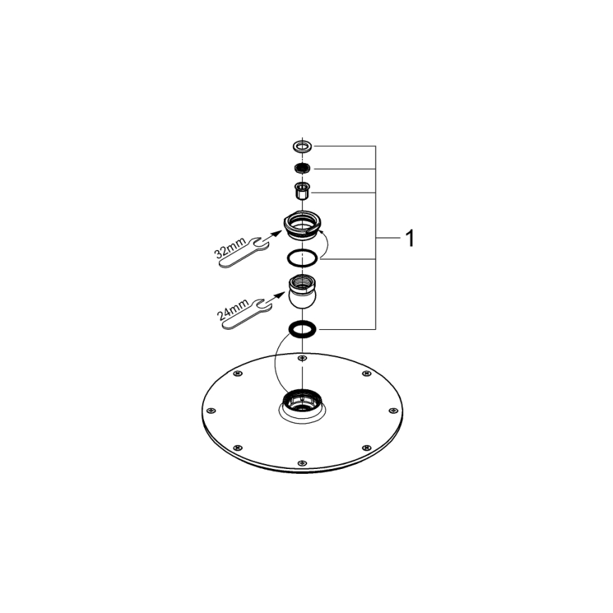 GROHE 28368000 - Soffione doccia RAINSHOWER COSMOPOLITAN O 210 mm cromo lucido