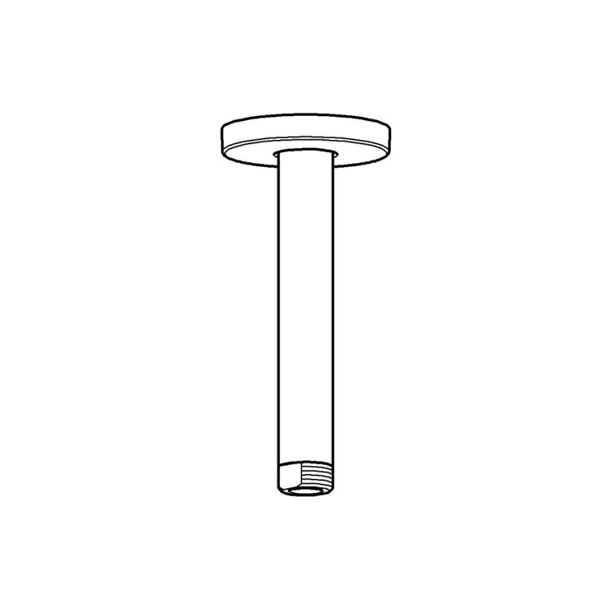 GROHE 28724000 - Bras de douche RAINSHOWER 142 mm, chrome brillant