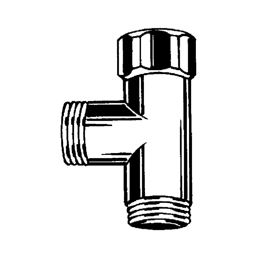 GROHE 28874000 - Raccordo a T DN 15, cromo lucido