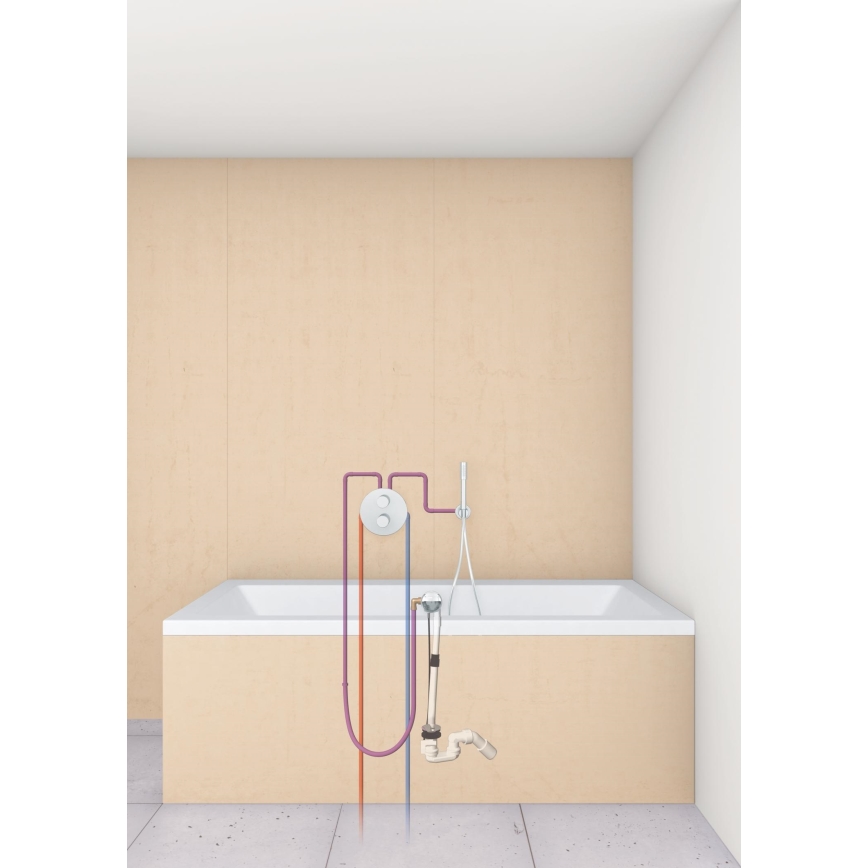 GROHE 28990000 - Ensemble de remplissage, d'évacuation et de trop‑plein pour baignoire TALENTOFILL, chromé