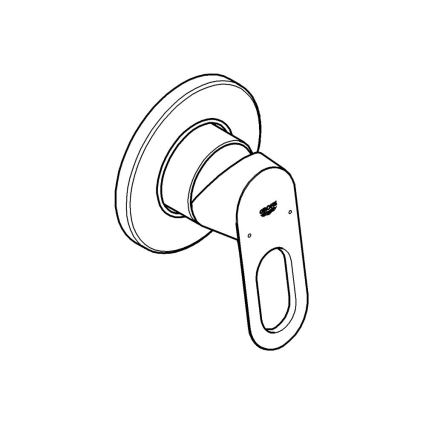 GROHE 29042000 - Miscelatore doccia BAULOOP cromo lucido