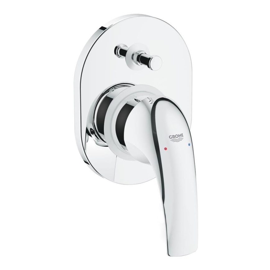 GROHE 29043000 - Miscelatore per vasca EUROCUBE, cromato lucido