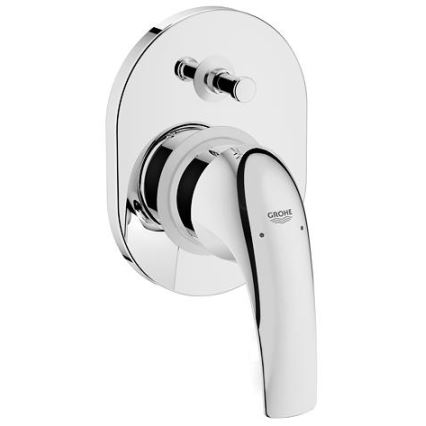 GROHE 29043000 - Miscelatore per vasca EUROCUBE, cromato lucido
