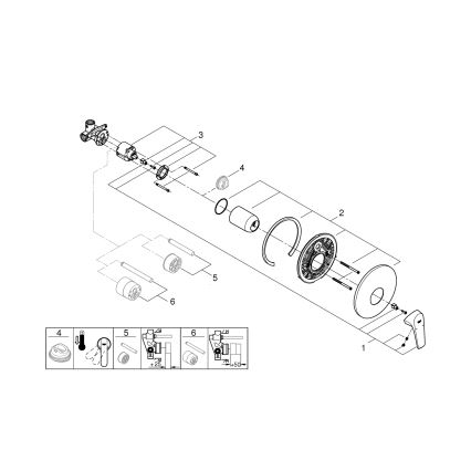 GROHE 29116000 - Mitigeur de douche START FLOW chromé brillant