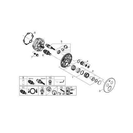 GROHE 29119000 - Thermostat GROHTHERM SMARTCONTROL Chrome poli