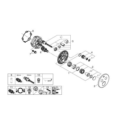 GROHE 29119AL0 - Thermostat GROHTHERM SMARTCONTROL Graphit