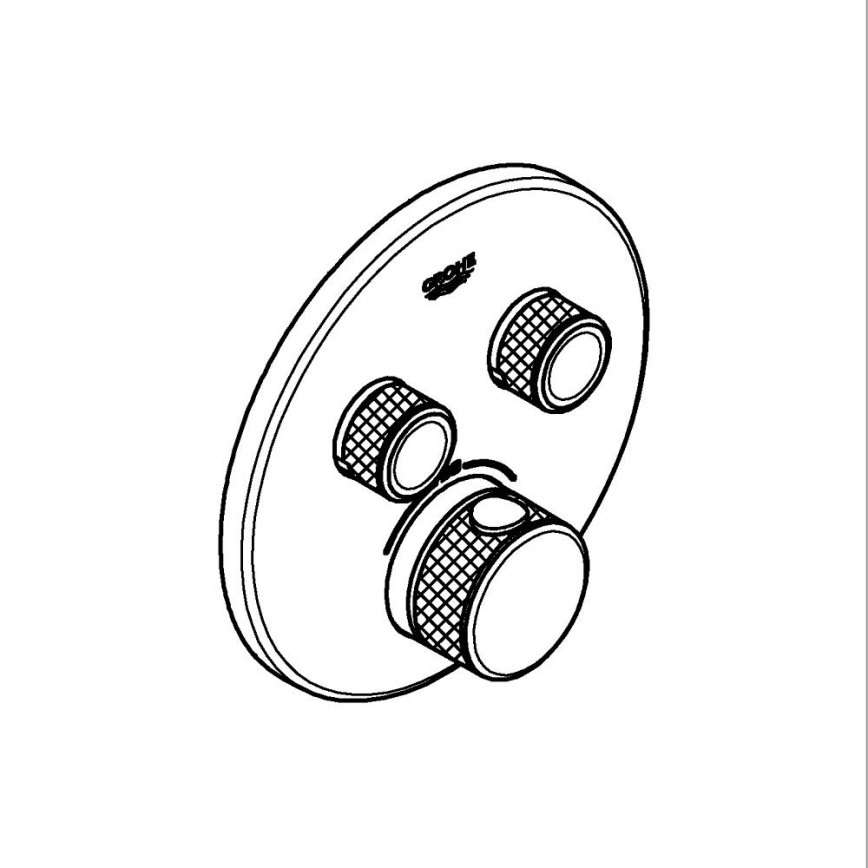 GROHE 29119AL0 - Thermostat GROHTHERM SMARTCONTROL Graphit