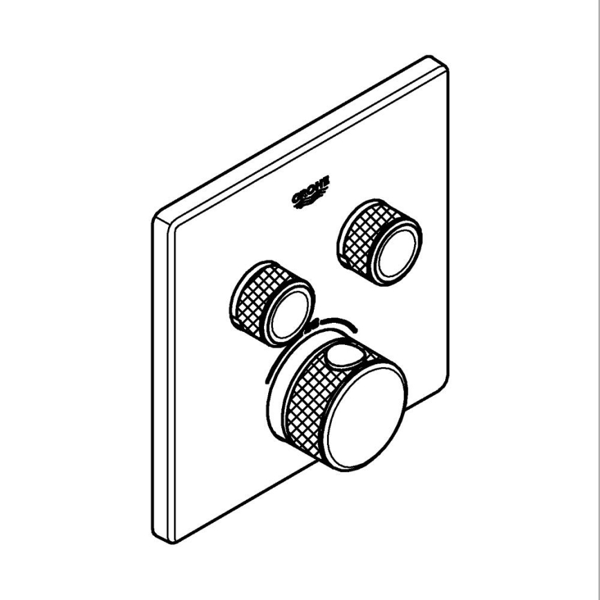 GROHE 29124A00 - Mitigeur thermostatique GROHTHERM SMARTCONTROL graphite