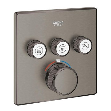 GROHE 29126AL0 - Thermostat GROHTHERM SMARTCONTROL 158 × 158 mm, finition graphite