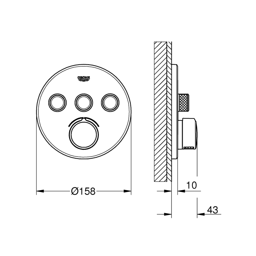 GROHE 29146000 - SMARTCONTROL-Armatur, glänzender Chrom