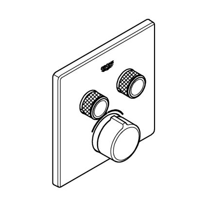GROHE 29148000 - Cache pour mitigeur encastré SMARTCONTROL chromé brillant