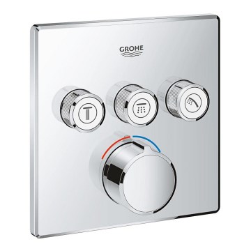 GROHE 29149000 - Piastra di copertura per miscelatore da incasso SMARTCONTROL 158 × 158 mm cromo