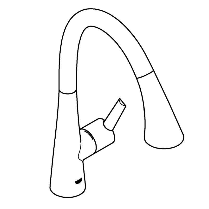 GROHE 30219002 - Elektronische Spültischarmatur ZEDRA TOUCH, Hochglanzchrom