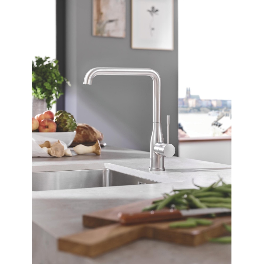 GROHE 30269DC0 - Miscelatore per lavello ESSENCE 300 mm in acciaio inox