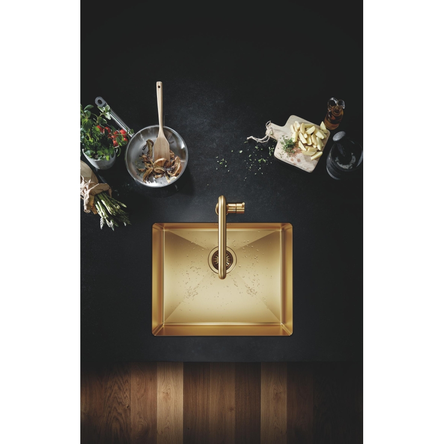 GROHE 30269GN0 - Mitigeur d'évier ESSENCE, finition dorée