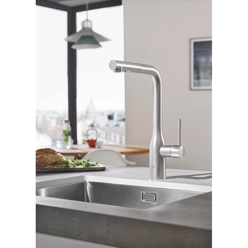 GROHE 30270DC0 - Mitigeur d'évier ESSENCE en acier inoxydable