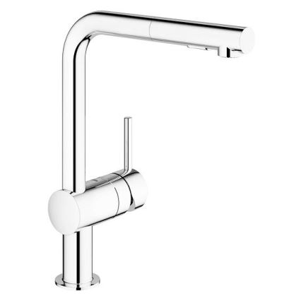 GROHE 30274000 - Mitigeur pour évier à bec en L, finition chrome brillant