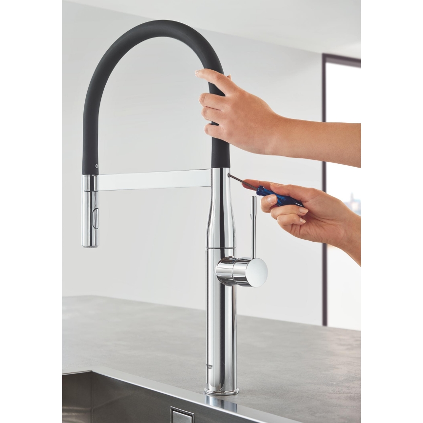 GROHE 30294000 - Mitigeur d'évier ESSENCE 530 mm chrome brillant