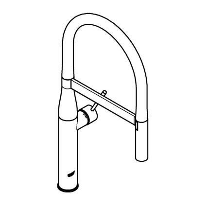 GROHE 30294A00 - Miscelatore per lavello ESSENCE, finitura grafite