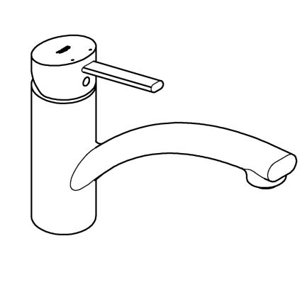 GROHE 30358000 - Mitigeur d'évier SWIFT 227 mm chrome brillant