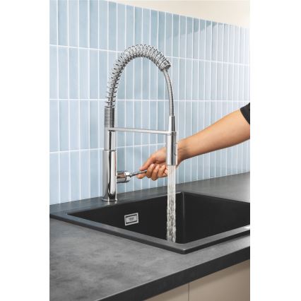GROHE 30361000 - Mitigeur d'évier GET 455 mm chrome poli